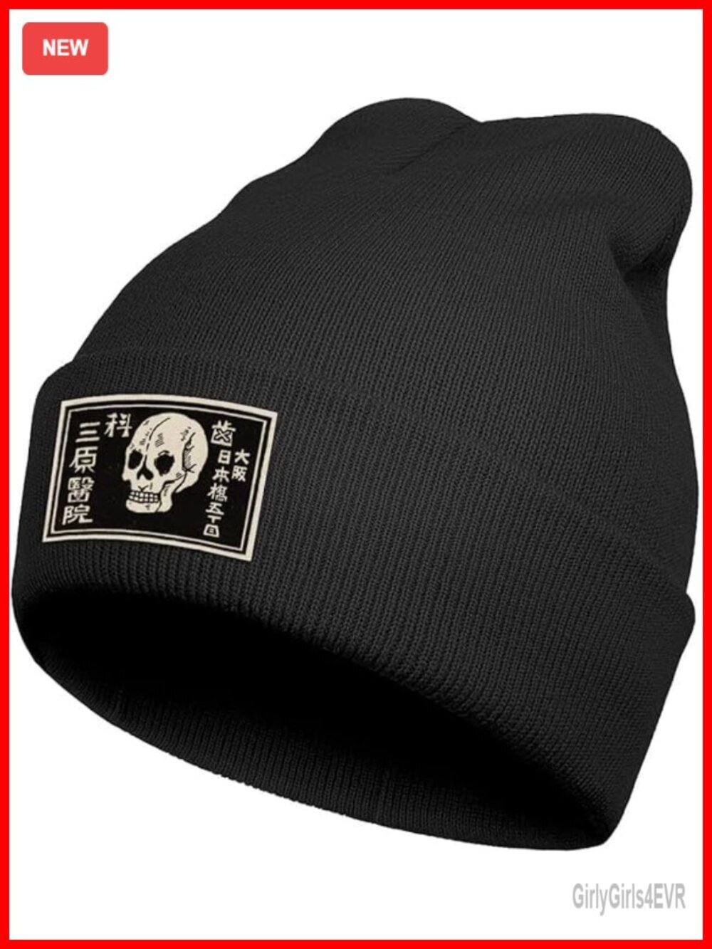 Warm Knitted Beanie Hat for Winter Embroidery Hip Hop Cap